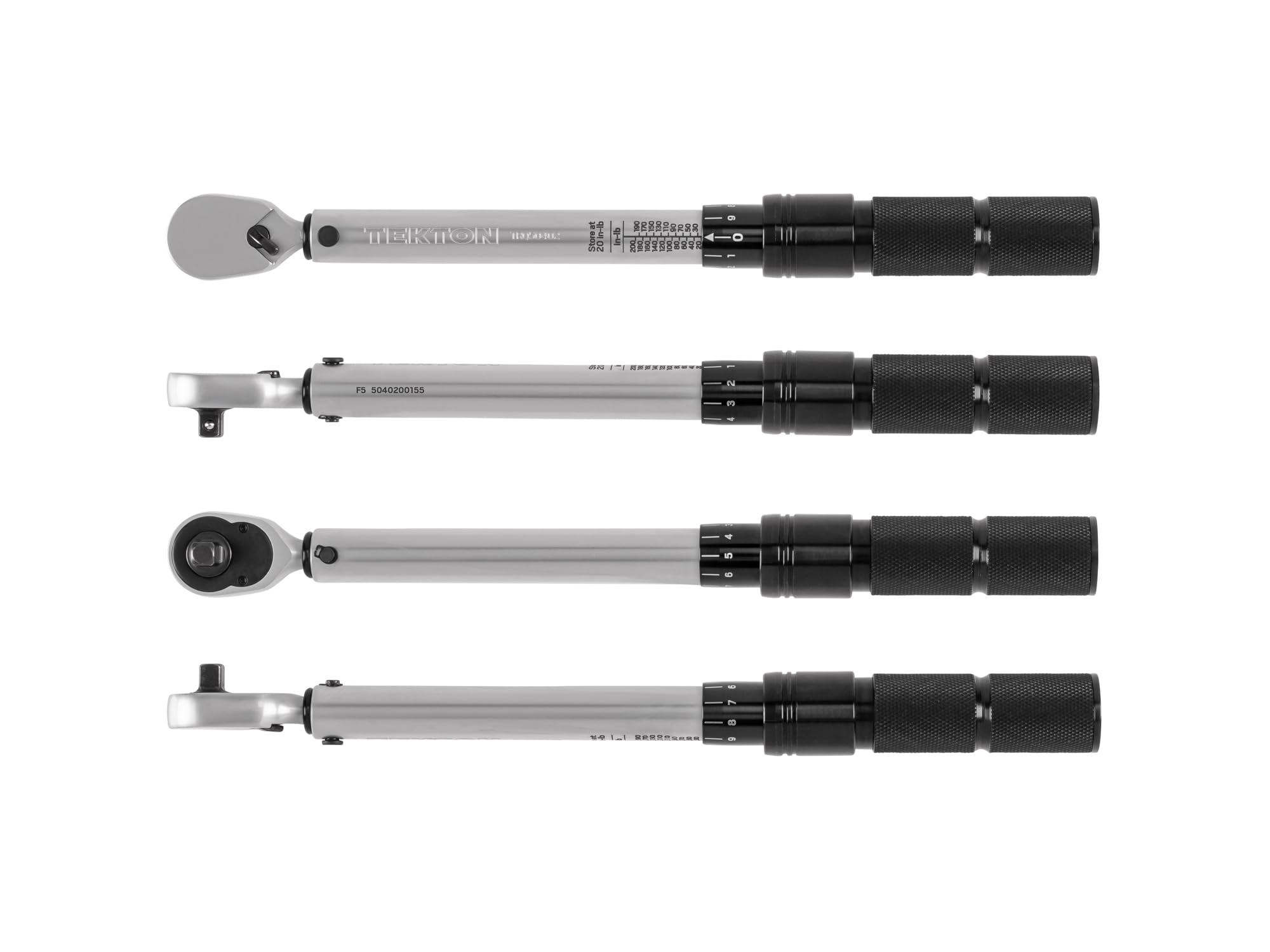 TEKTON 1/4 Inch Drive Dual-Direction Micrometer Torque Wrench (20