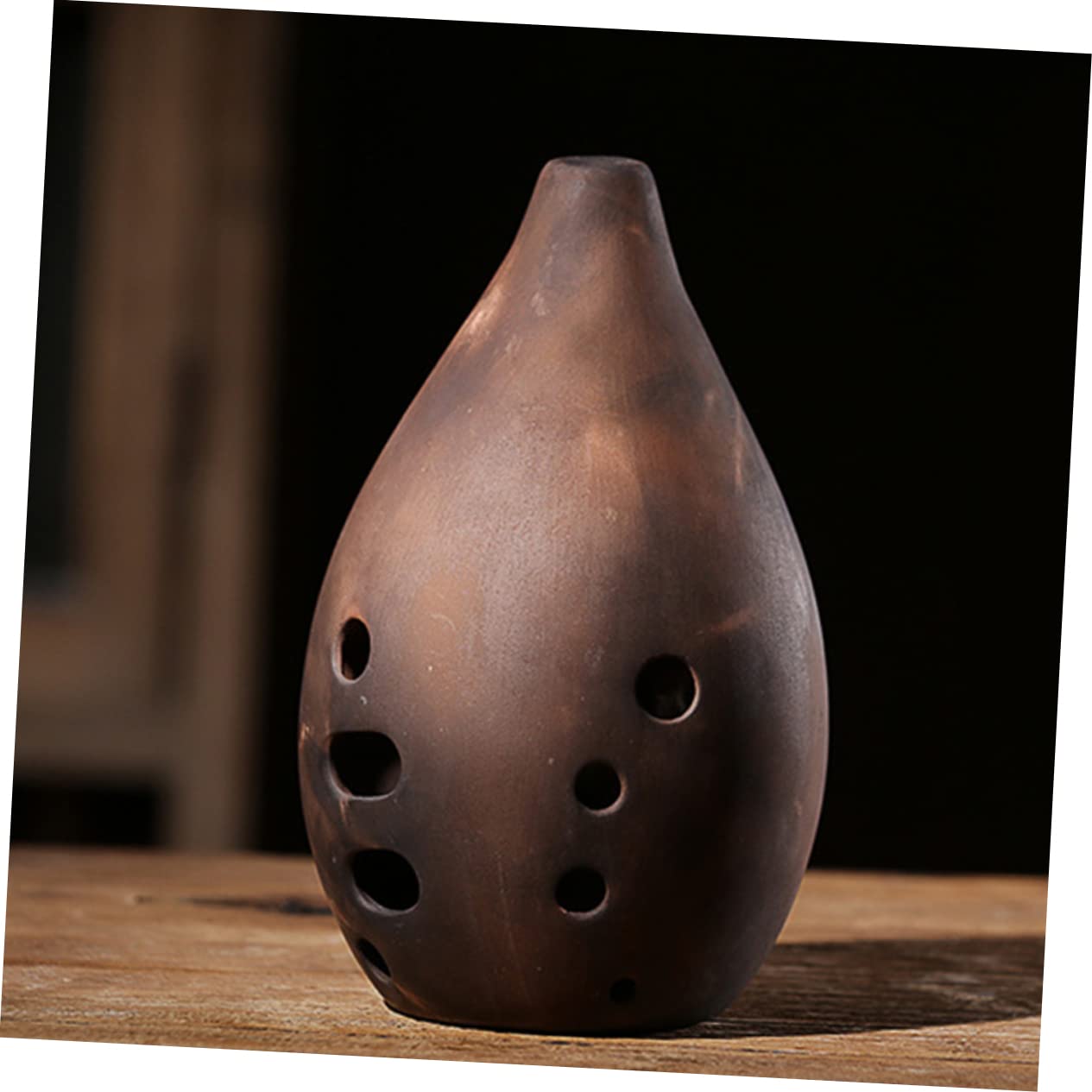 Mikinona Xun Cinese a 10 Fori in Ceramica Ocarina Strumento Musicale Antico in Tonalità F per Principianti e Artisti Esecutori, Intonazione Precisa e Suono Profondo per Stili multipli