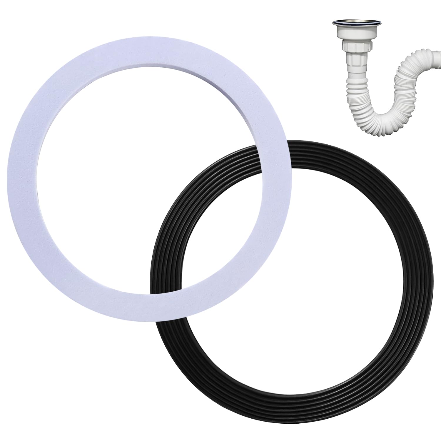 Arandelas de Sellado 110mm para Fregadero, Juntas Tóricas para Lavabo