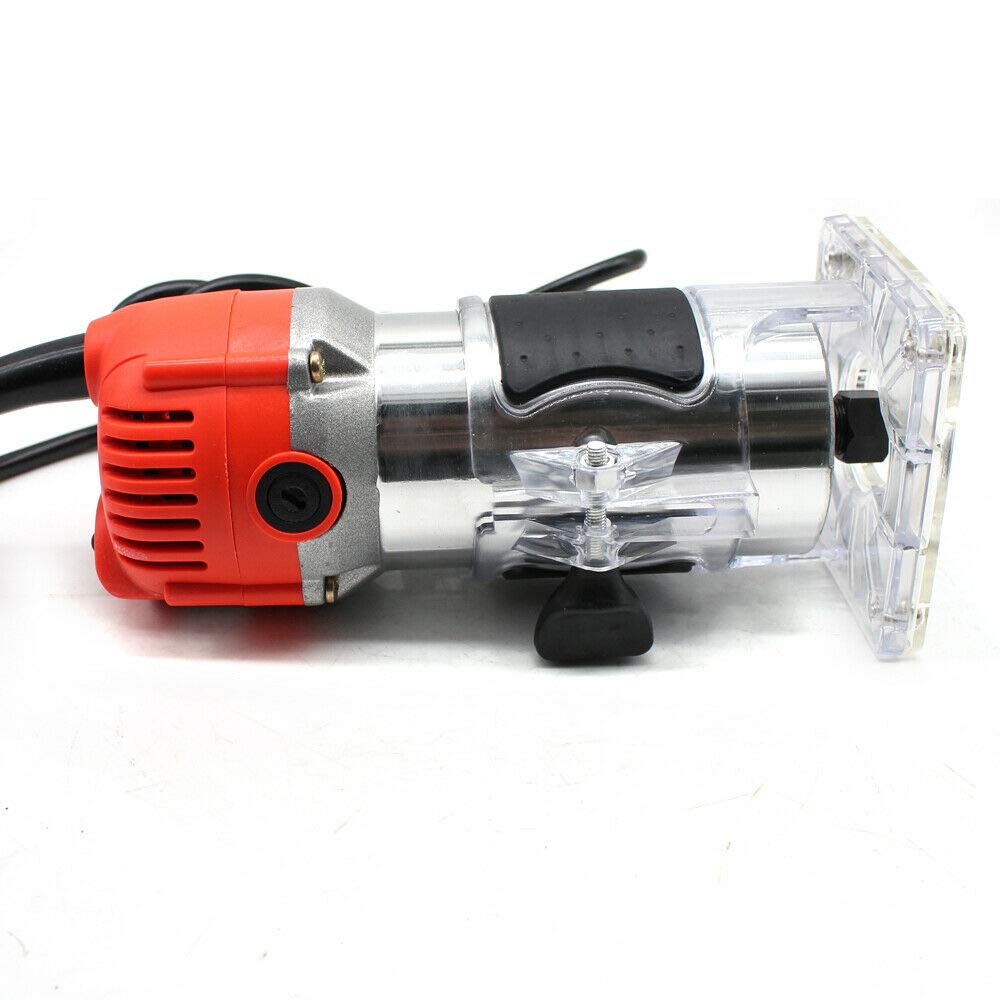 Fresadora eléctrica de 220 V, 800 W, para carpintería, cortadora de madera, recortadora eléctrica, 6,35 mm, 30000 rpm, fresadora de cantos, fresadora de madera