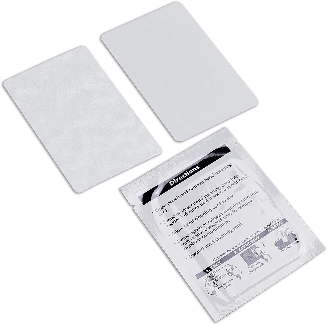 cleansky CR80 Cleaning Cards, Dual Side Card Reader Cleaner, POS Swipe Terminal Cleaning Cards CK-CR80-10 (10pcs)