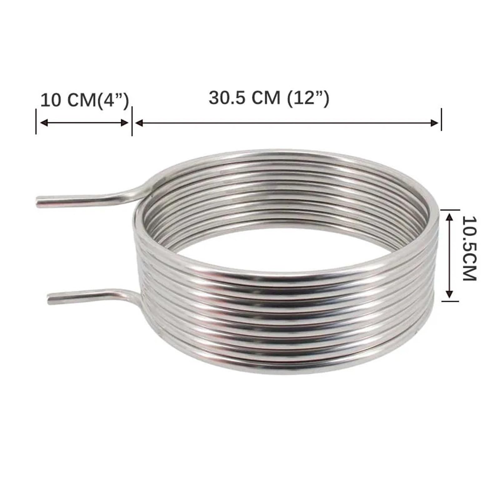 Scambiatore di calore, Di Ammostamento A Ricircolo Di Scambio Termico Da 1,5" 25 Piedi (HERMS) Bobina Da 10"/12" Diametro 1/2" Tubo Con Diametro Esterno Refriratore For Mosto Di Birra Fatto In Casa pe