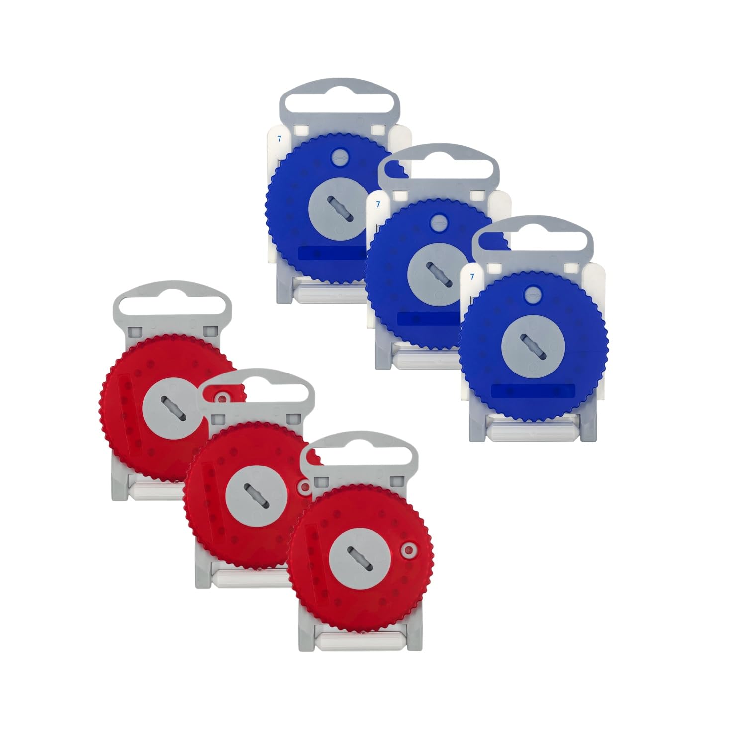 Wachsschutzfilter HF4,HF4 Hörgerätefilter HF4 Wachsfilter für Hörgeräte kompatibel mit Signia Hörgeräten (Rot, 3 Packung (48 Filter)),(blau, 3 Packung (48 Filter))