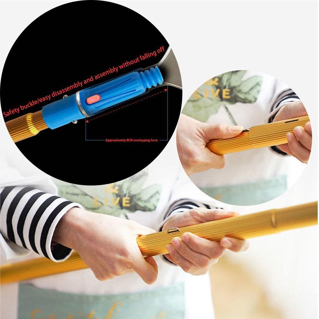 Cepillo de poste de 4 m para limpieza del hogar, limpiador de ventanas y paredes de alto alcance, herramienta de limpieza extensible para exteriores, perfecto para mantenimiento de gran altura