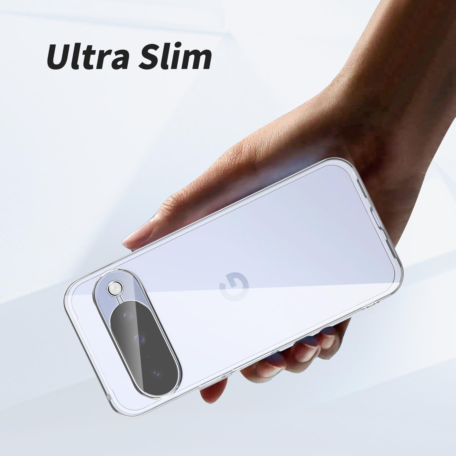 Ciecz Crystal Cover do Google Pixel 10 5G Case, Anti-Scratch Protection Case z 2 sztukami folii na aparat, przeciw żółknięciu, silikon TPU