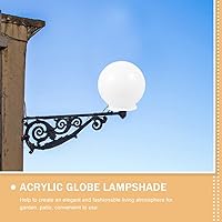 Vista 3 de DOITOOL Lámpara de ventilador de techo de repuesto de acrílico transparente para lámparas de 4.7 in de acrílico de repuesto para lámpara de globo