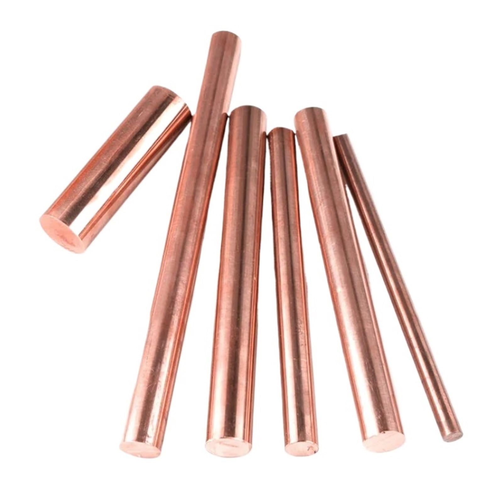 Asta in Rame Lunghezza 150 mm 250 400 Barra di rame Diametro 12 14 15 16 18 20 22 25 28 30 tonda in ottone Rame puro massiccio Scarico a stampo(250mm,15mm)