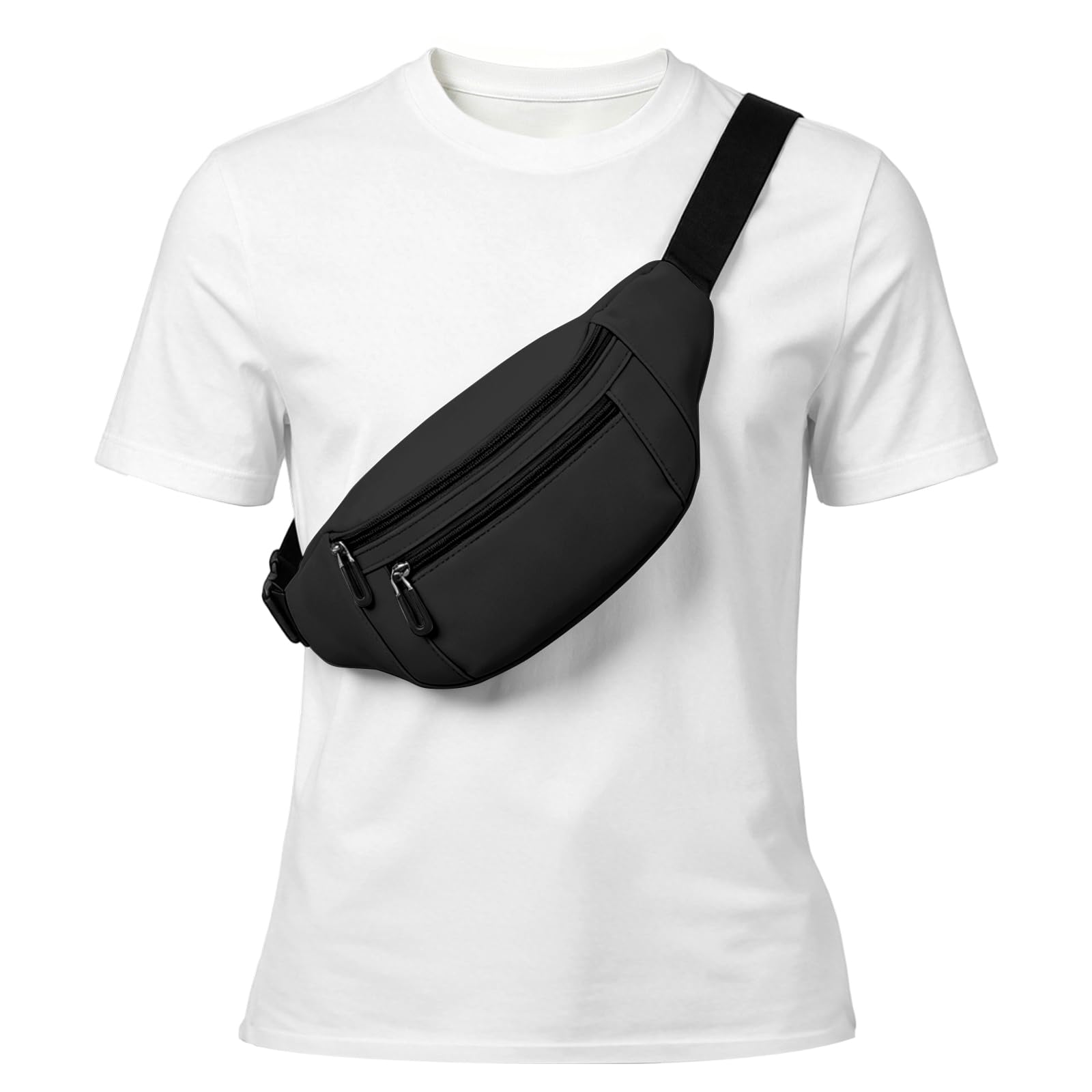 Rosoz Fanny Pack for Men Women, Lightweight Belt Bag, Crossbody Waist Bag