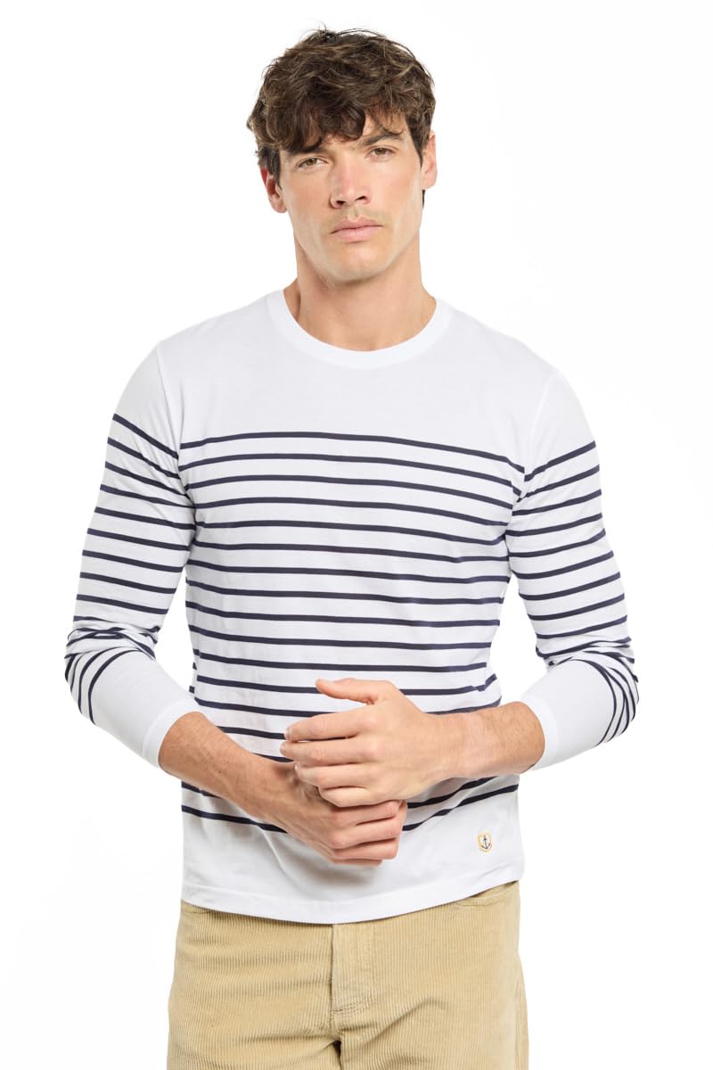 Armor Lux Top z długim rękawem Mężczyźni Marinière "Port-louis" Héritage Homme