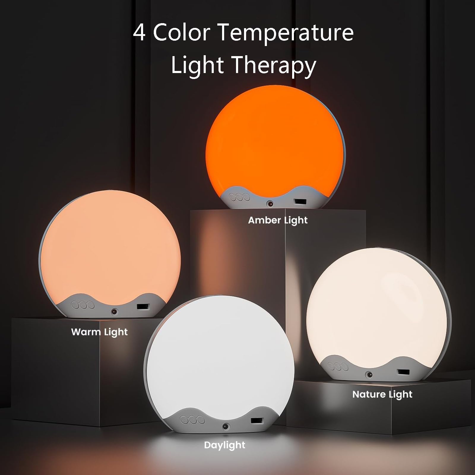 Luz De Despertador, Reloj Despertador De Amanecer, Temporizador De Sueño con Simulación De Amanecer / Atardecer, Ayuda para Dormir Snooze, Luz Nocturna De Guardería para Durmientes Pesados(Rosa)