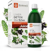 KRISHNA'S HERBAL & AYURVEDA Liver Detox Juice, Strengthens & Improves Digestion, Natural Rejuvenator & Liver Detoxifier, No Artificial Colors or Flavors, 1000 Ml - (Pack of 1)