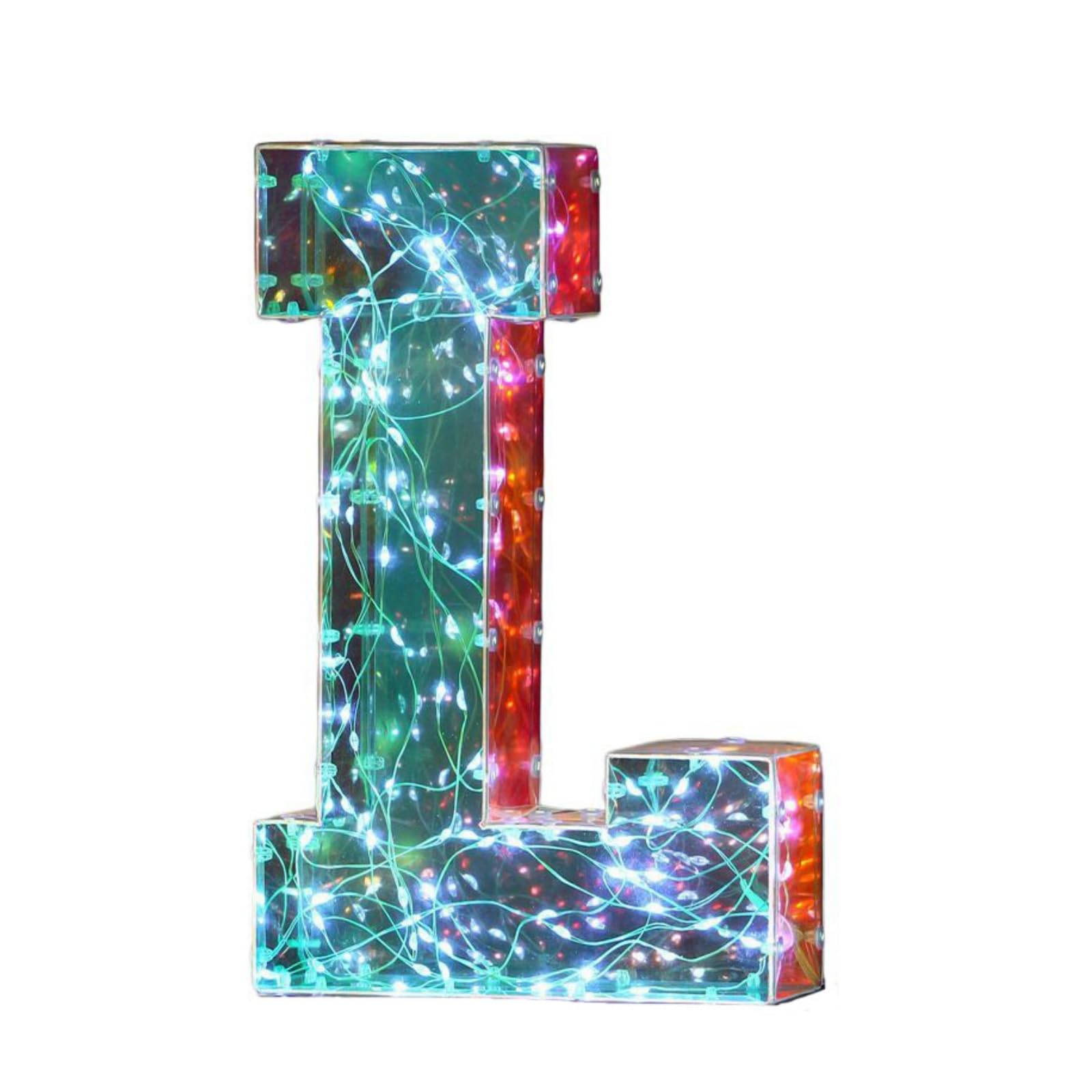 LED Marquee Letter Lights Light Up Letters Glitter Alphabet Letter Sign Battery Powered for Night Light Birthday Party Wedding Girls Gifts Home Bar Christmas Decoration with USB