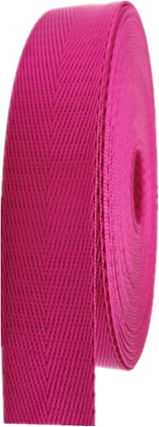 Bias Binding Tape for Sewing，Cotton Tape, Woven Cotton Tape Sewing Tape, Nylon Webbing Straps for Bags,Herringbone Pattern Knapsack Strapping(White,38MM)