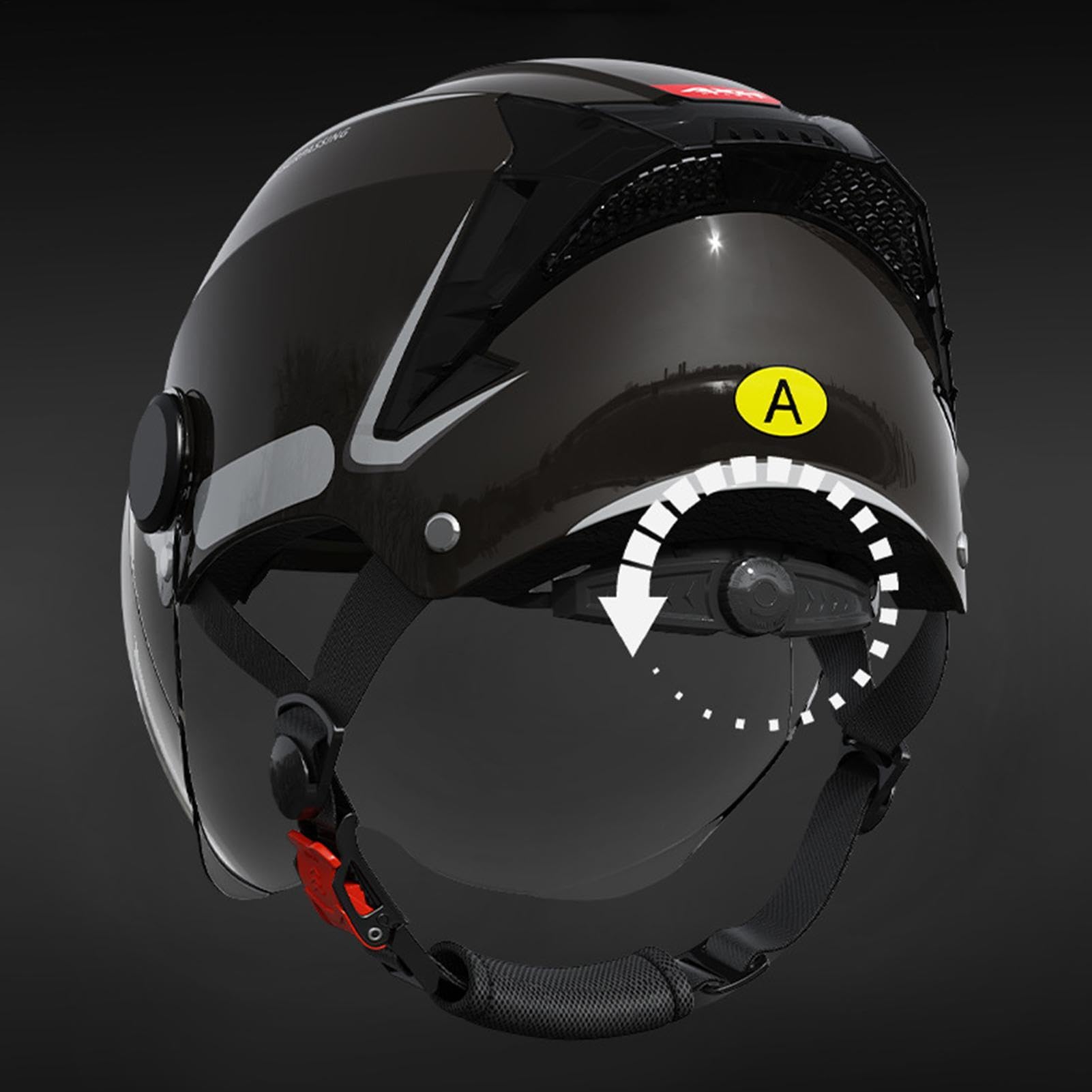 Casco de bicicleta para adultos, casco de monopatín - Casco de bicicleta ligero ajustable | Equipo protector para patinaje y patinaje para bicicleta de montaña Ciclismo Ciclismo Scooter eléctrico