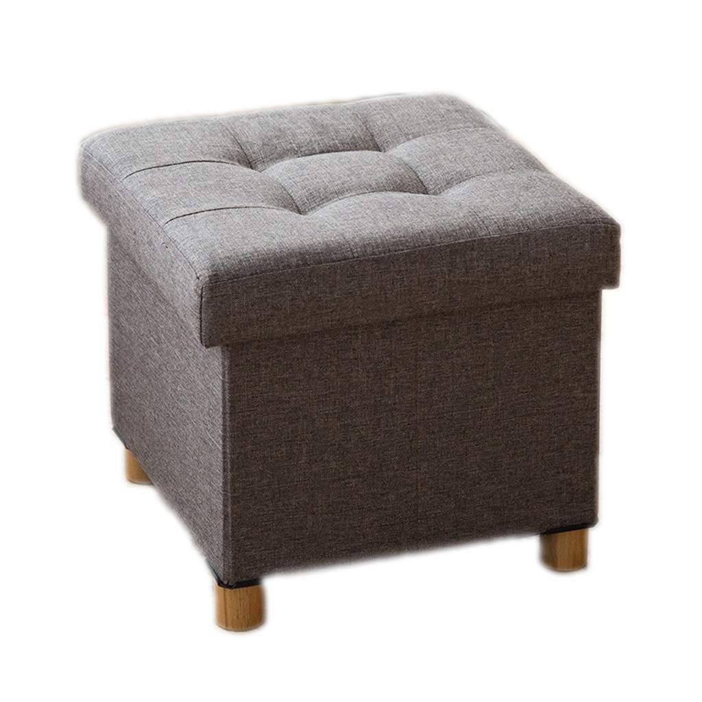 Tabourets de rangement en bois gris foncé pour ranger vos jouets