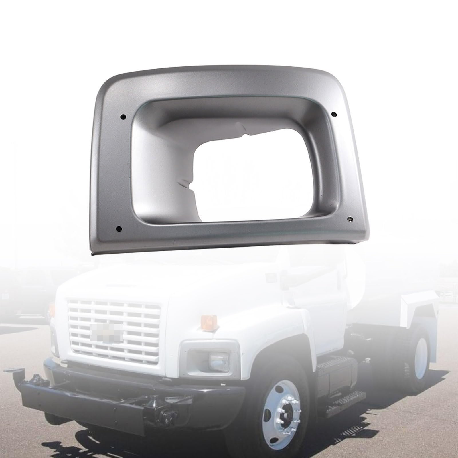 Drive LH Headlight Bezel Trim Compatible with 2003-2009 Chevy/GMC C6500 C7500 C8500 Replacement for 15173201