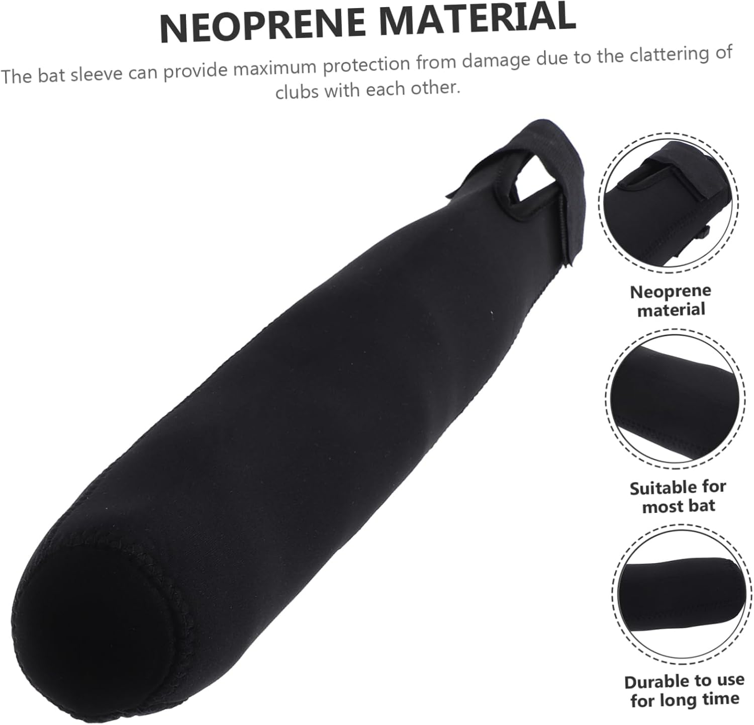 Yardwe Baseball Bat Cover Baseball Bat Protective Sleeve Baseball Bat Grip Pine Baseball Aluminum Baseball Bat