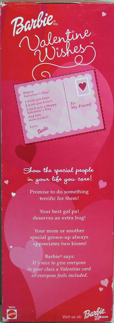 Amazon.com: Barbie Valentine Wishes Doll 2001 | Barbie : Toys & Games