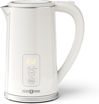Electric Kettle Temperature Control, 1.7L Large Electric Tea Kettle, 4H Keep Warm Hot Water Boiler with 6 Presets, LED Screen Electric Kettles for Boiling Water, Boil-Dry Protection, BPA Free