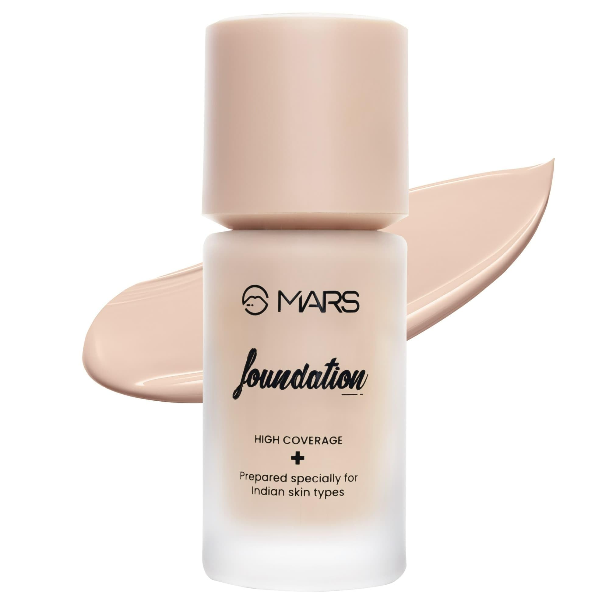 MARS High Coverage Liquid Matte Foundation | Blemish Free & Blendable Foundation For Makeup (40Ml) (Shade-01), All
