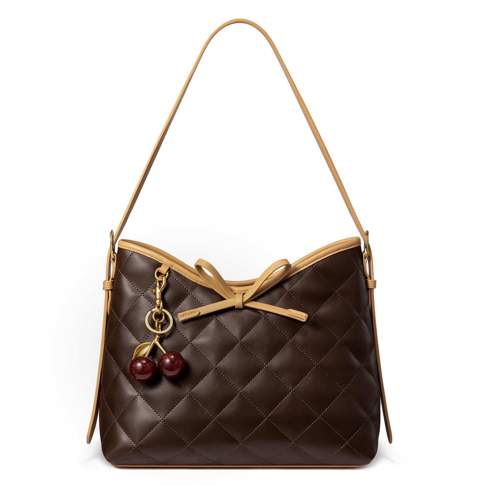 LOVEVOOK Purses for Women Soft Leather Hobo Handbags Quilted Crossbody Bag Designer Carteras Para Mujer Bucket Purse