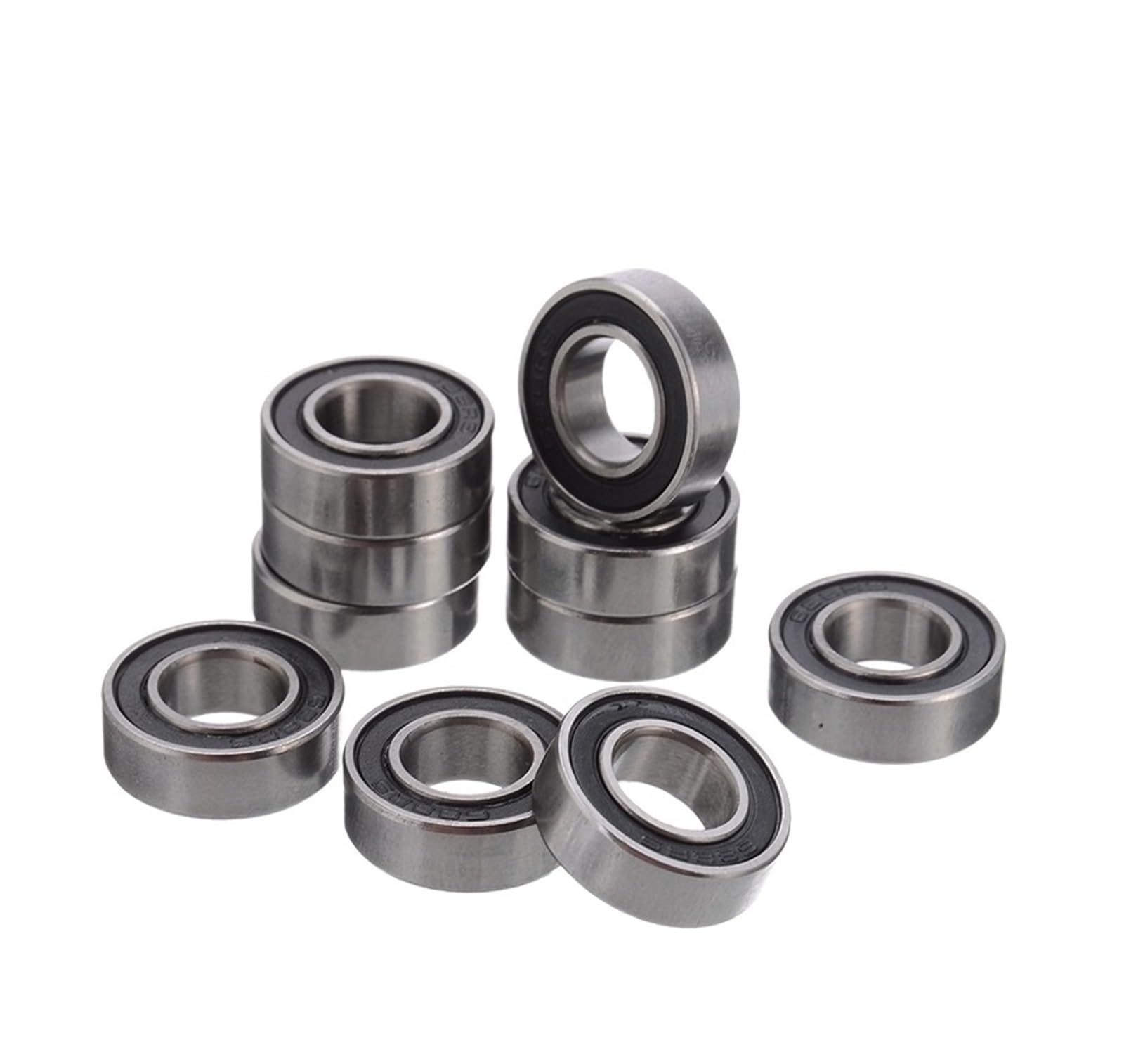 VSPPJYFG Bimetal Seal Shield Micro deep Groove Bearing 10pcs 688-2RS 8x16x5mm Rubber Sealed Ball Bearing Miniature Bearings