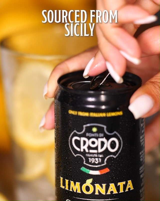 Fonti Di Crodo Limonata, Italian Sparkling Soft Drink, Natural