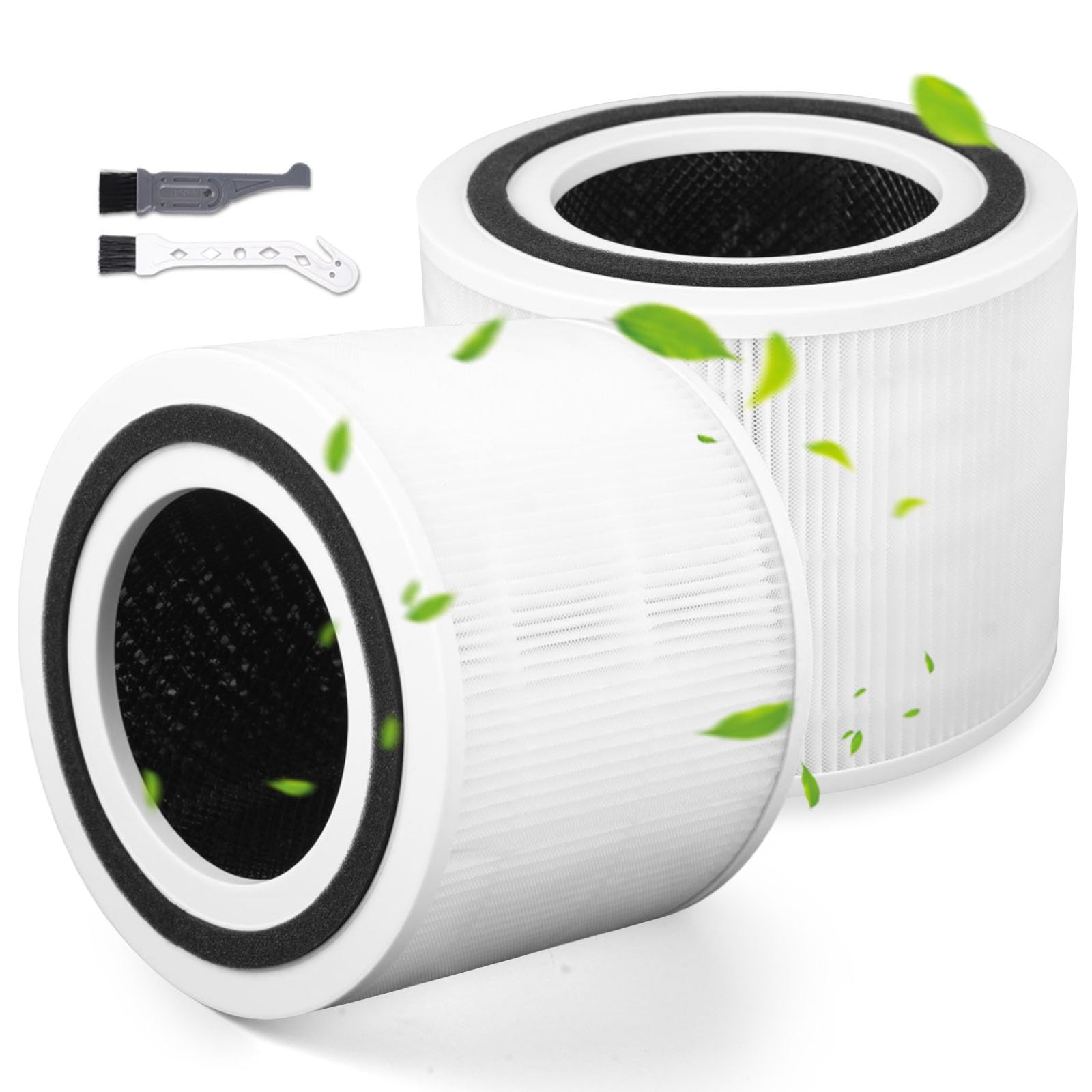 2 filtros de repuesto para LEVOIT Core 300 / 300S – 3 en 1 True H13 HEPA y filtro de carbón activo, repuesto Core 300-RF para una óptima purificación del aire