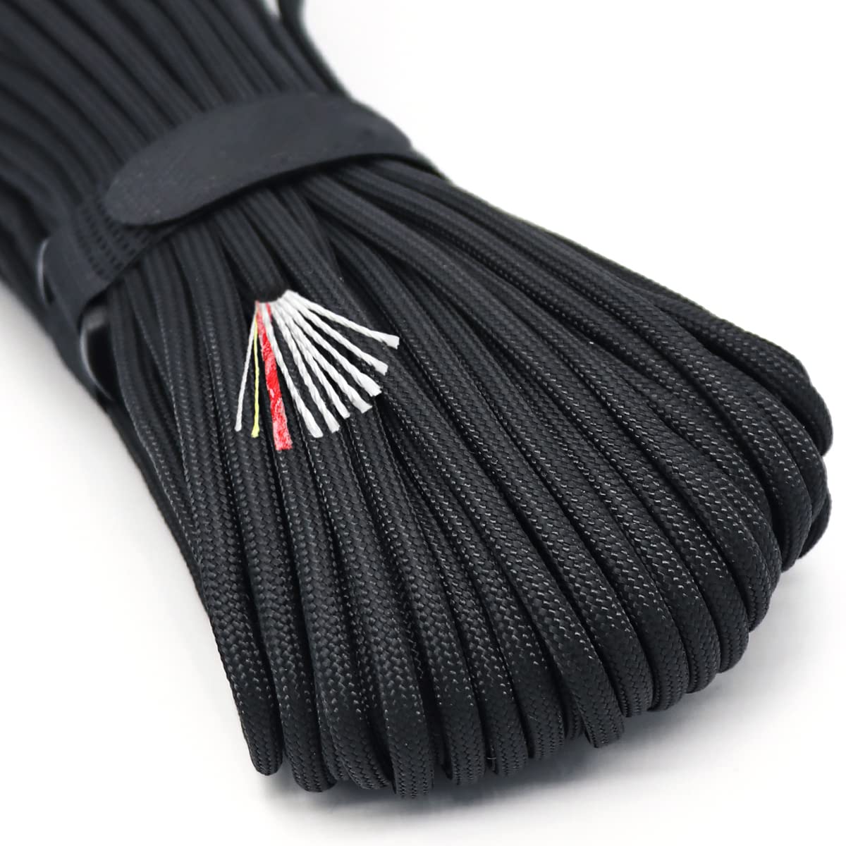 PSKOOK Survival Paracord Parachute Fire Cord Survival Ropes Bushcraft Red Tinder Cord PE Fishing Line Cotton Thread 7+3 Strands 25, 100 Feet-image-41
