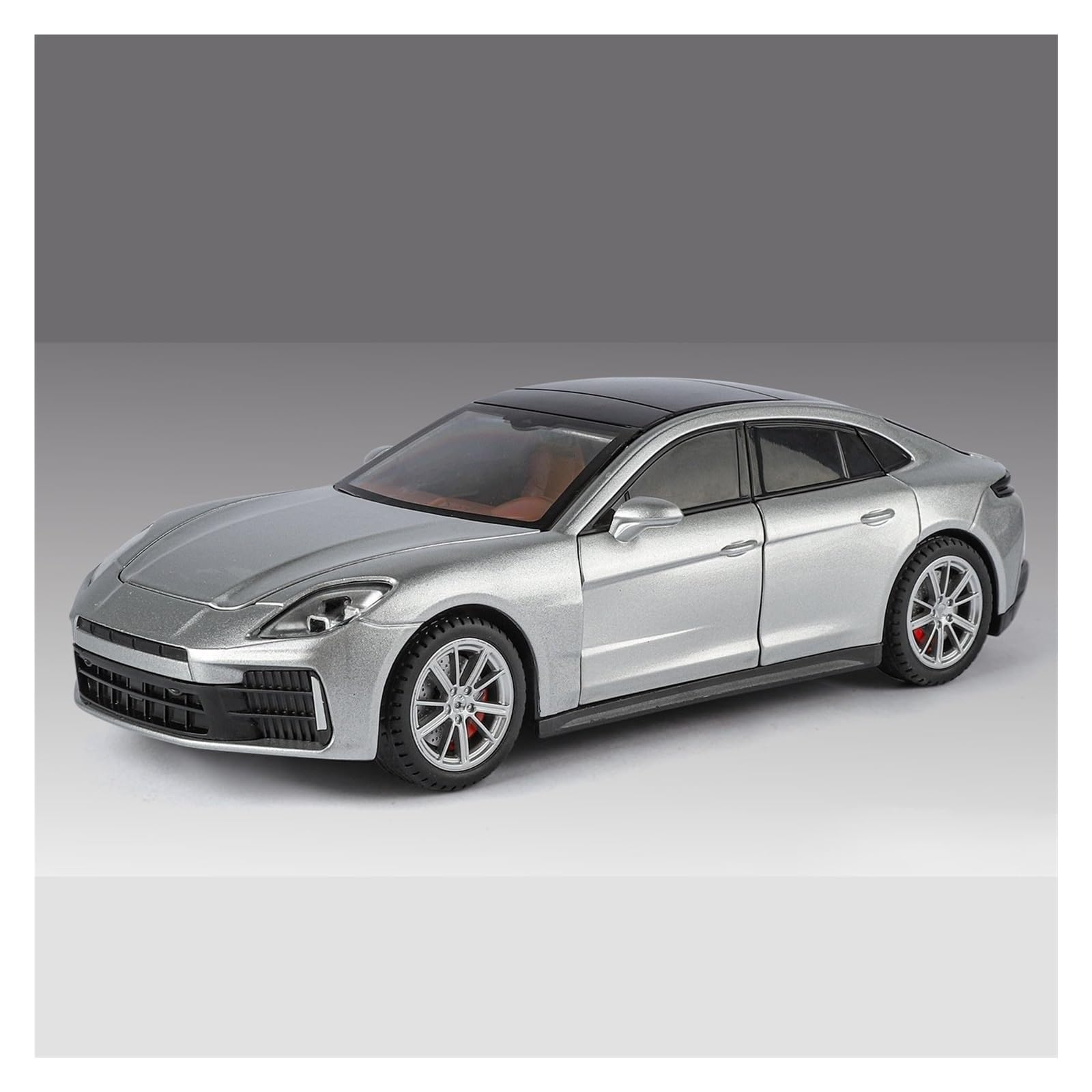 BANKOTO Diecast Car 1:24 For Panamera Alloy Metal Diecast Model Car Collections Collectible Model(Silver)