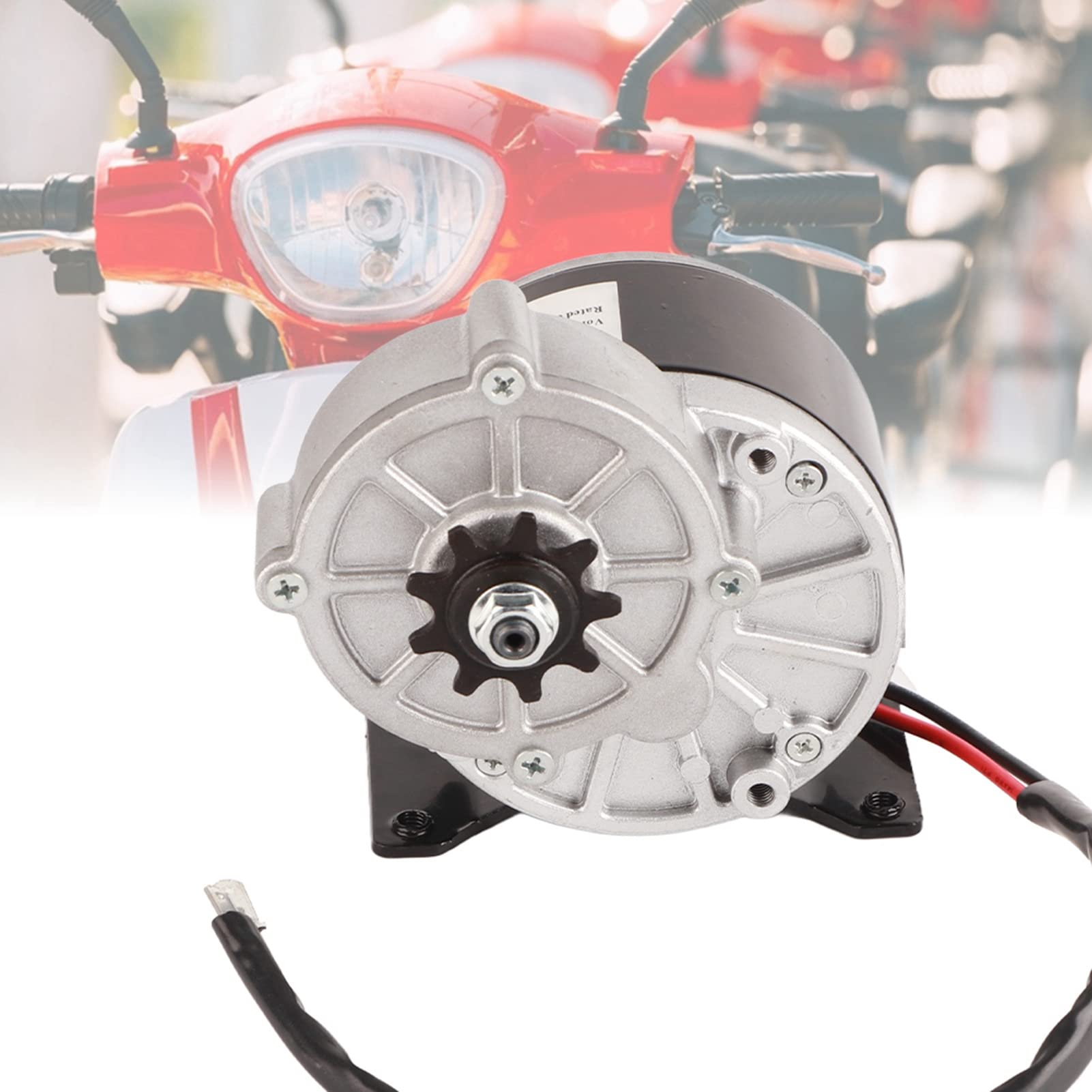 Keenso Motorreductor Cepillado 12V/24V 250W Corriente Continua para Vehículos Eléctricos