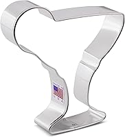 Vista 8 de Cortador de galletas de vidrio Margarita, 4.25 pulgadas, fabricado en Estados Unidos por Ann Clark