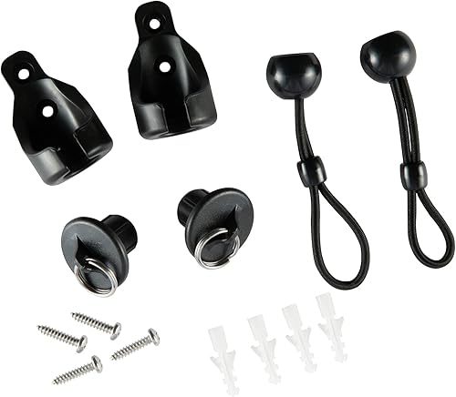 Miniatura 6 de NC QSCL001 - Kit de piezas de repuesto universales y tapa de extremo con anillo para persianas enrollables exteriores e interiores (marrón, kit