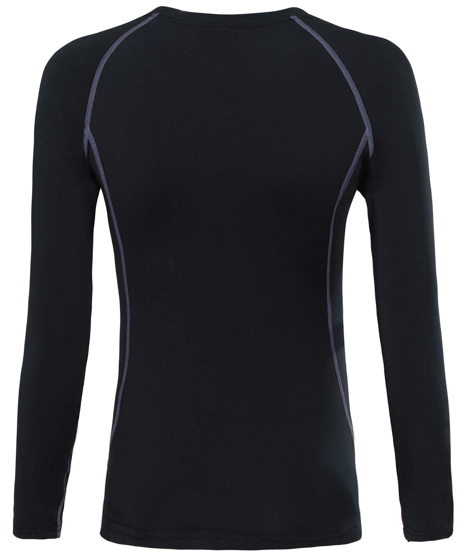 HAINES Ropa Termica Mujer Transpirable Conjunto Interior Termico para Esquí Running Fitness, Gr.36-44