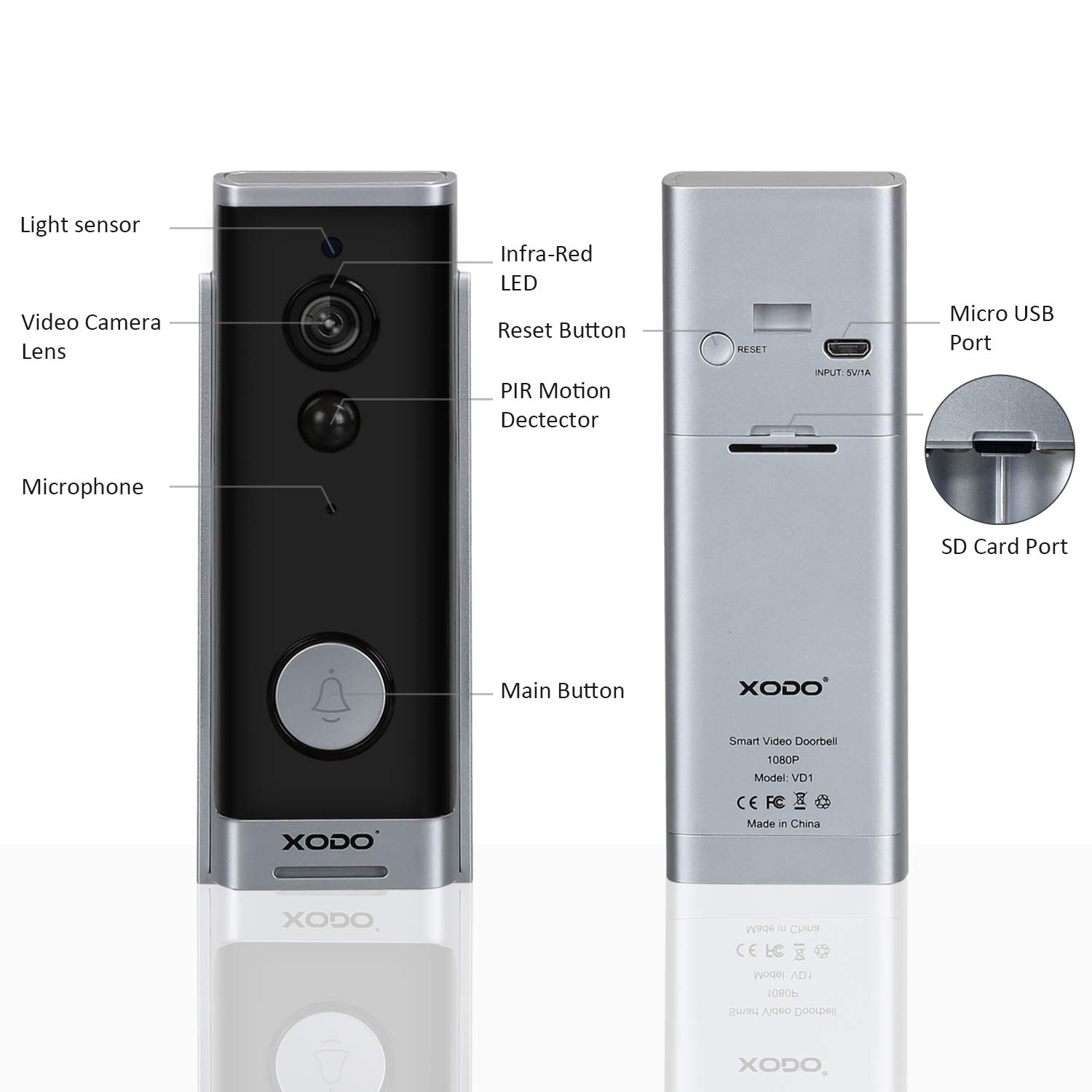 Xodo Vd1 Smart Home Wireless Security Camera With Night Vision