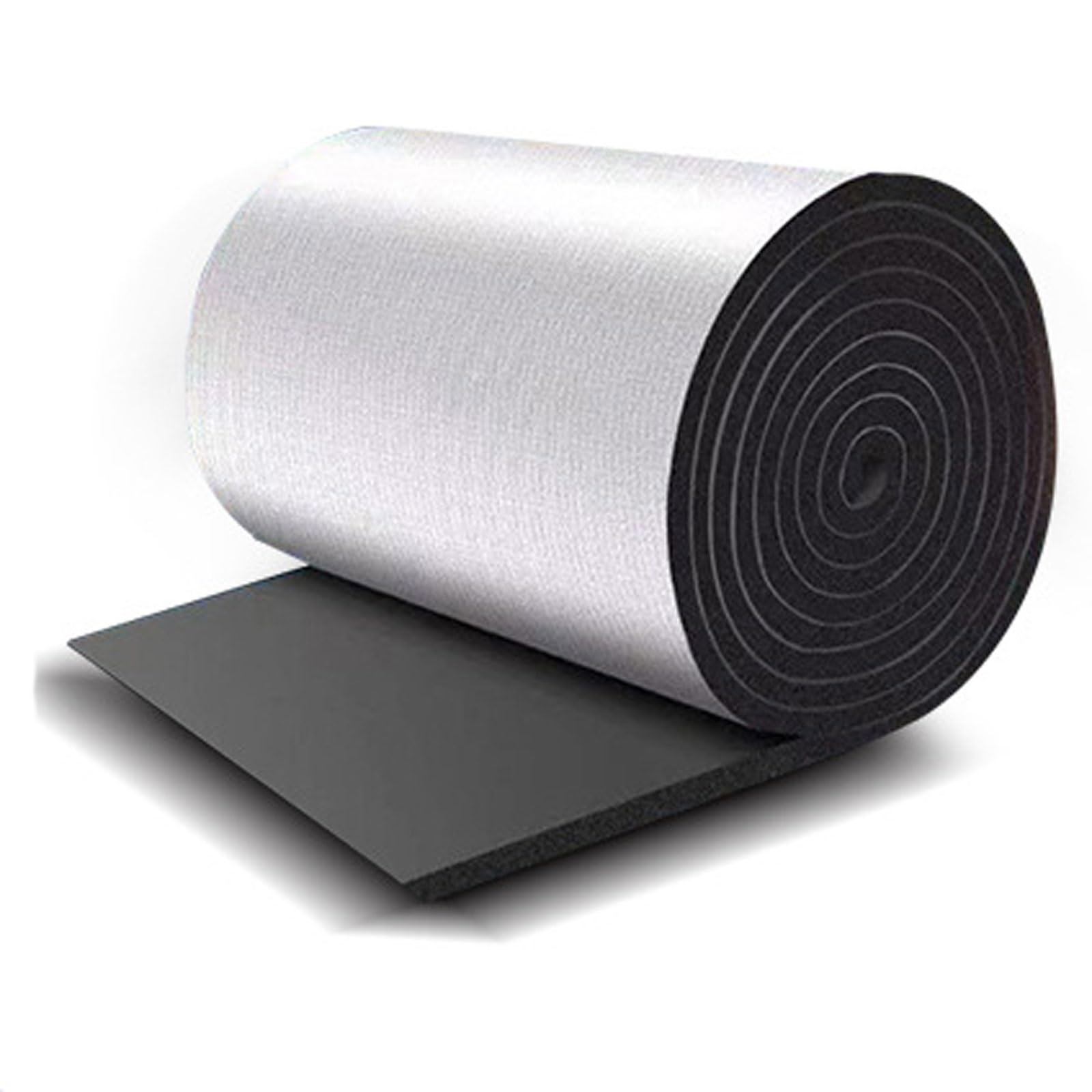 Self Adhesive Reflective Aluminium Foam Insulation 5mm Thick Aluminium Foil Membrane Vapour Barrier and Thermal Insulation, for Wall, Attics, Air Duct, Radiator, Garage, Floor, Ins (Size : 1mx2m)