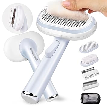 Tanoshimi 5-in-1 pet grooming kit needle brush