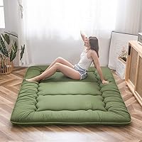 Vista 117 de Colchón futón japonés de piso gris constelación, de piso tatami, portátil, para acampar, para niños, sofá cama plegable enrollable con protector