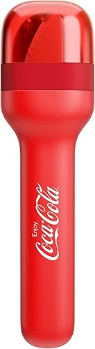 ZOKU Coca-Cola - Juego de utensilios de bolsillo, tenedor, cuchillo y cuchara de acero inoxidable en estuche higiénico, diseño portátil para viajes,