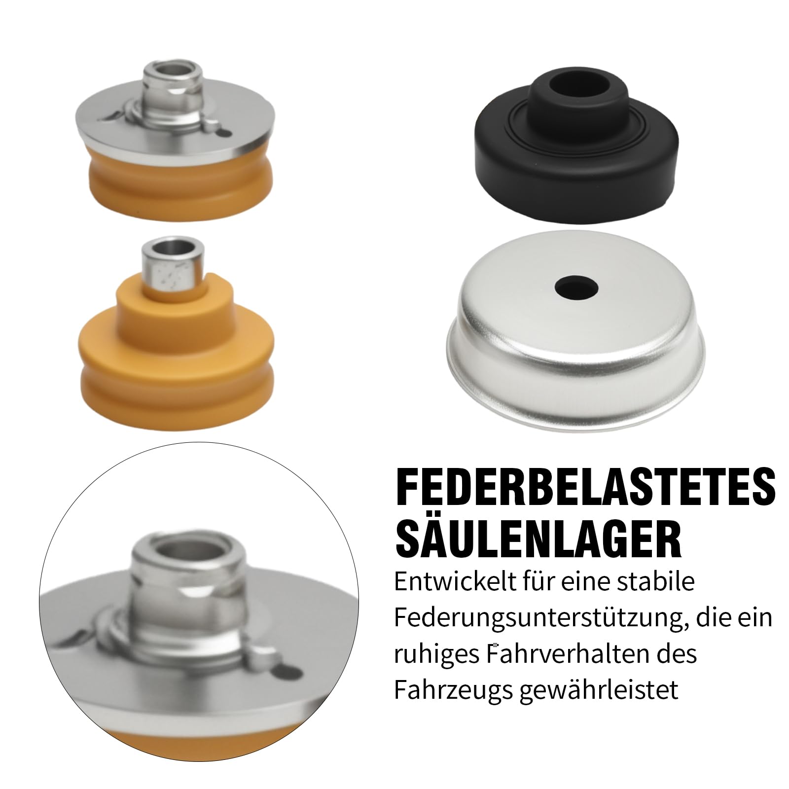Set di 6 cuscinetti a molla 33506767010, ricambio per BMW Serie 1 E81 2006-2011, ricambio per BMW Serie 1 E87 2004-2011, ricambio per BMW Serie 1 Cabriolet E88 2007-2013