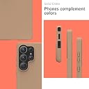 YATWIN Silicone Back Case for Samsung Galaxy S25 Ultra, Soft-Touch Phone Back Cover for Samsung Galaxy S25 Ultra-Milk Tee, Beige gallery image