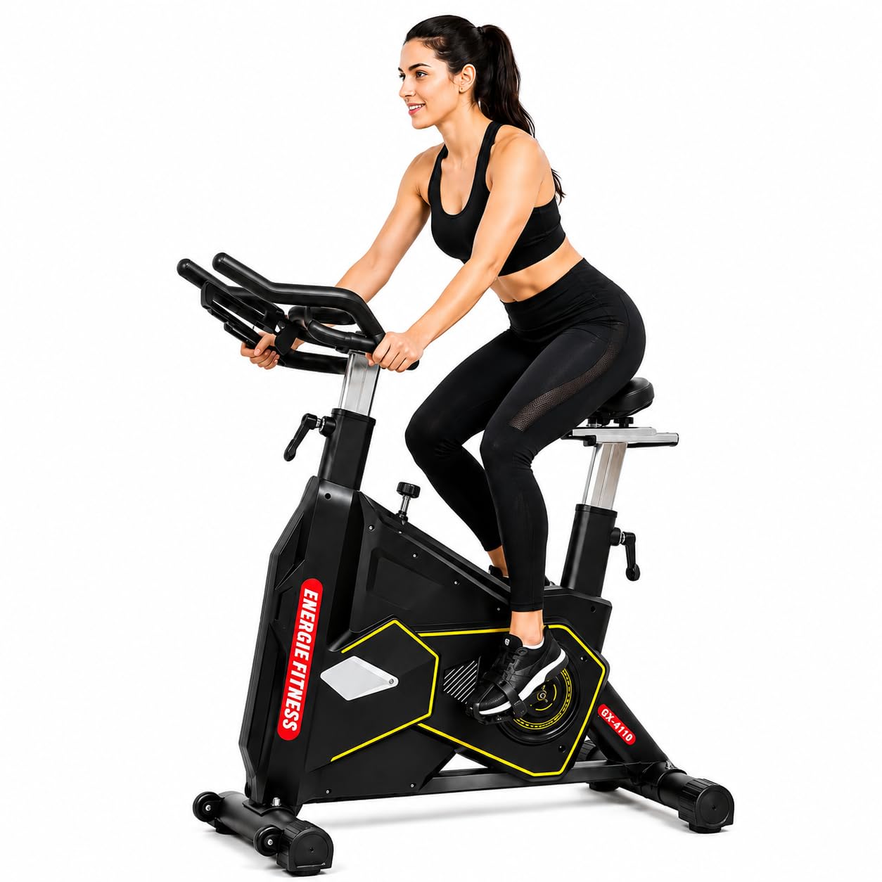 Transformer Spin Bike – 24KG Flywheel, Adjustable Resistance, Indoor Cycling Exercise Bike for Home & Gym with Emergency Brake System XB-5816-image-29