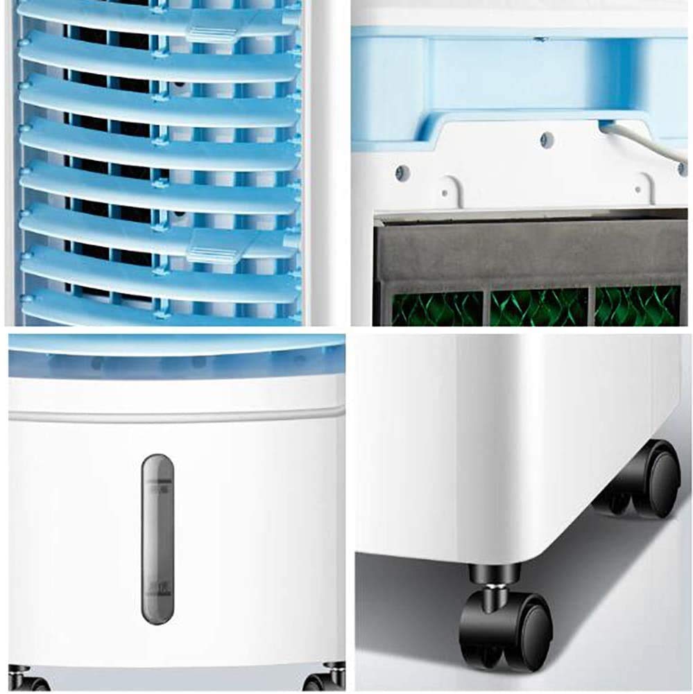Raffrescatore d'Aria per casa e Ufficio, raffrescatori evaporativi, condizionatore d'Aria Mobile, raffrescatore d'Aria evaporativo Portatile, Telecomando, Ventilatore Silenzioso raffreddato