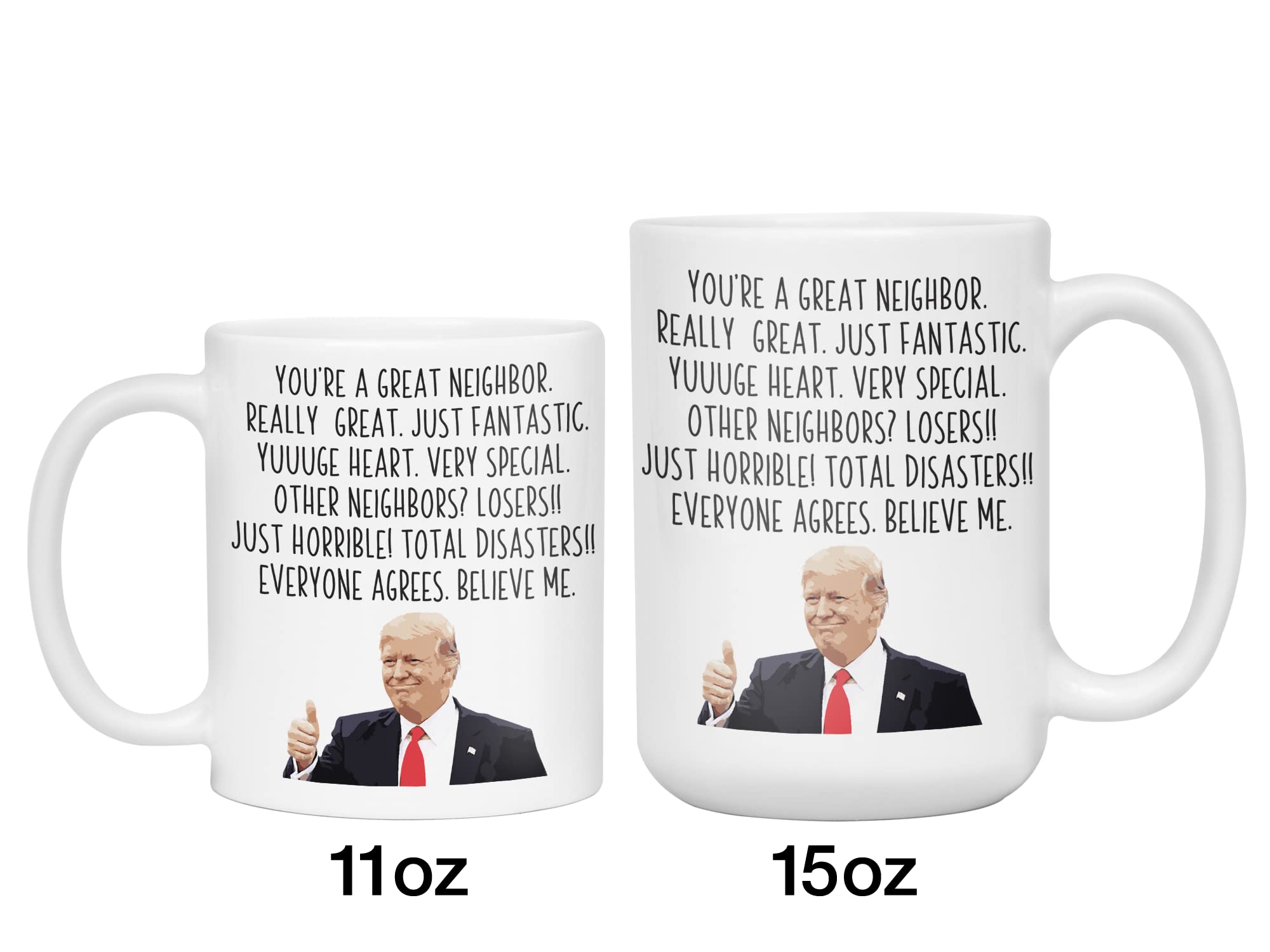 Ransalex Tasse à Café Humoristique Pour Beau-frère Trump – Cadeau Amusant Sur Le Thème Du Président – Tasse Fantaisie Pour Frère – Cadeaux Pour Adultes (445 Ml, Blanc