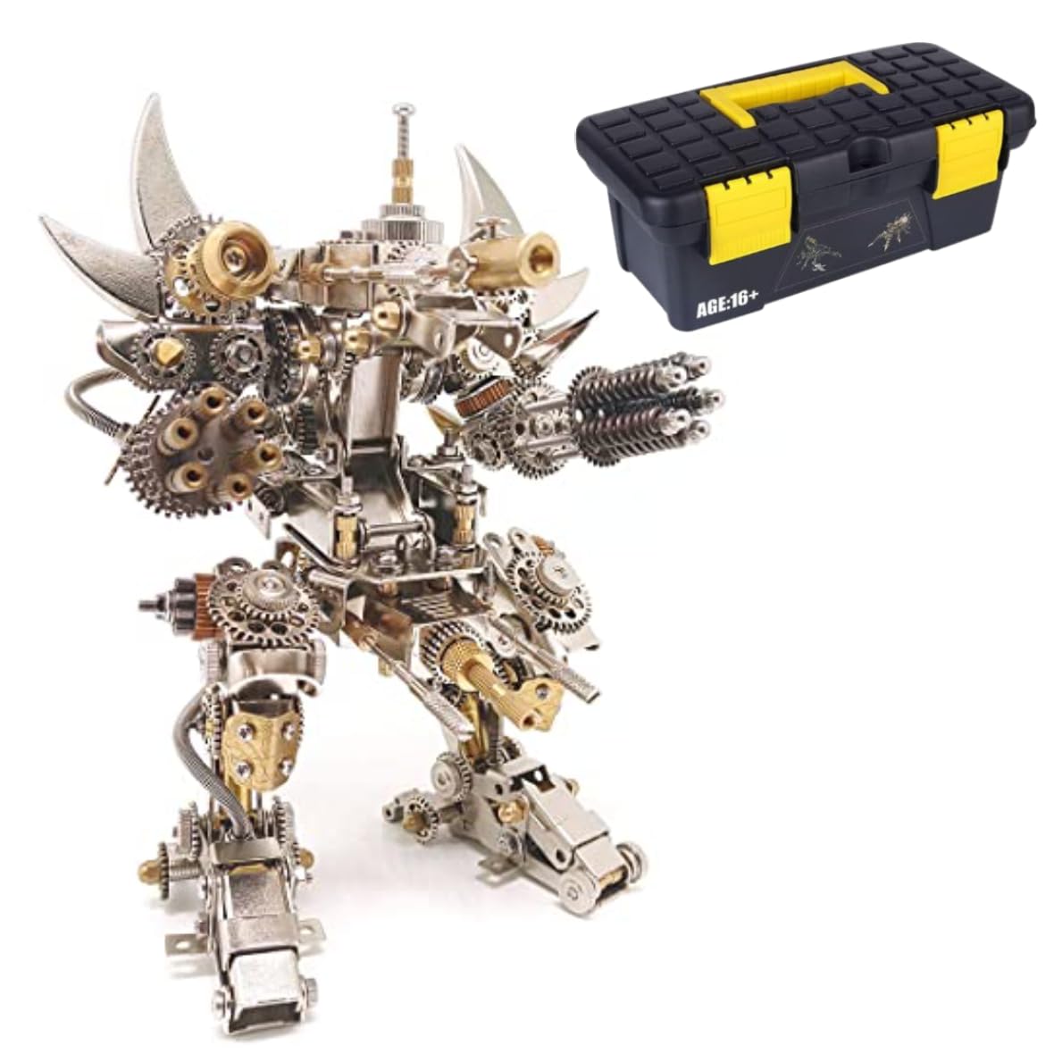 ミッチ品 ドラム缶remake3BOX！シルバー＆ブラック Amazon.com: 3D Metal Puzzle Mecha Model Kit, Mechanical Steampunk