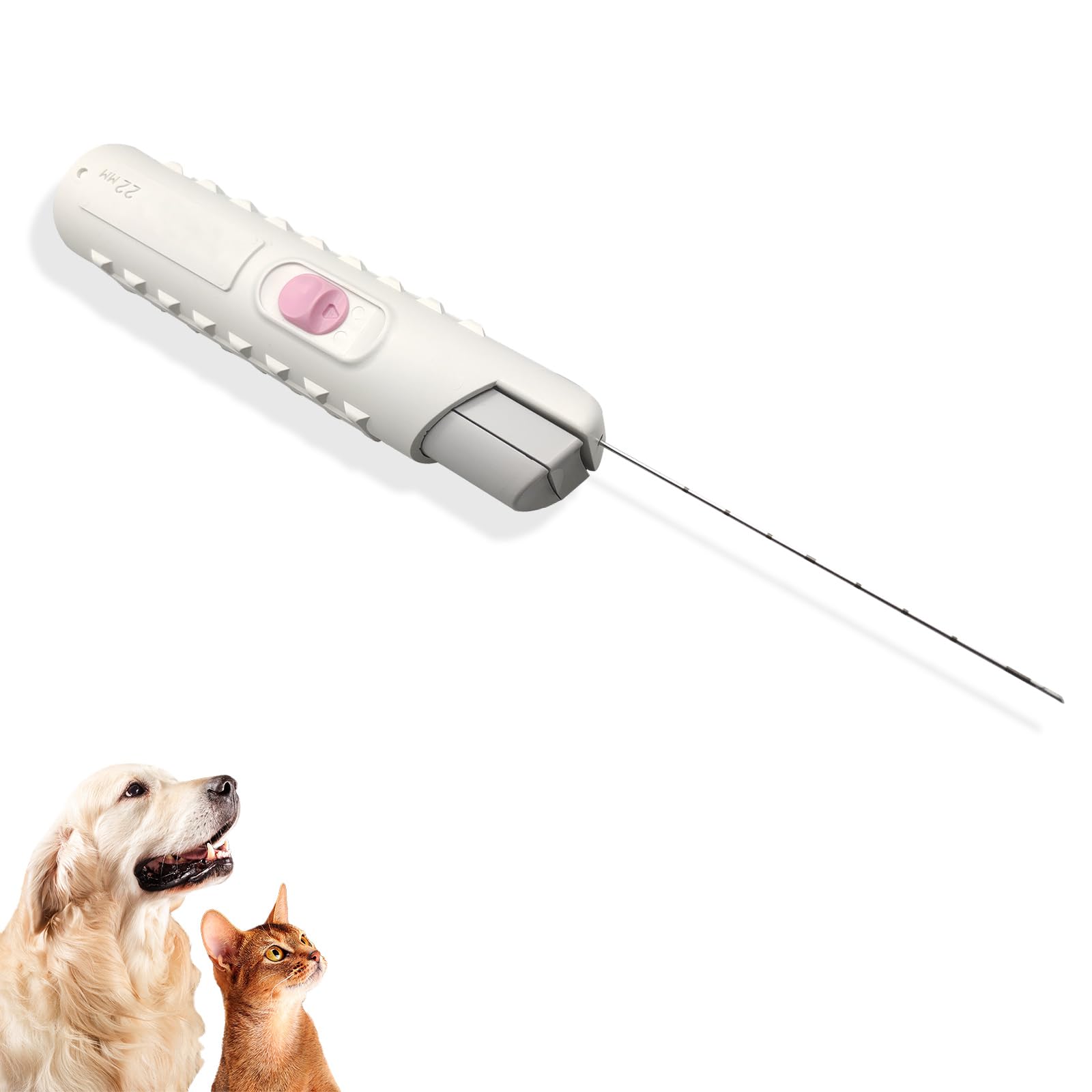 2 Aguja de Biopsia Automática para Mascotas – Aguja de Biopsia Veterinaria para Muestreo de Tejidos Animales, Herramienta de Diagnóstico Eficaz para Toma de Muestras en Mascotas. (16G 1.65mm*100mm)