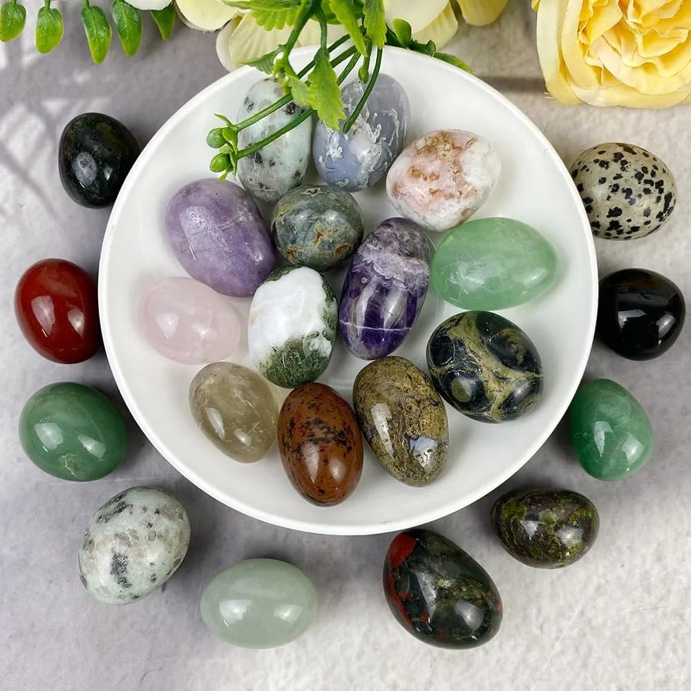 AtkitS Natural 50g/bag Natural Quartz Mixed Crystal Rolling Stones Garden Fish Tank Decoration Colorful Tumbled Stone Gravel Specimen
