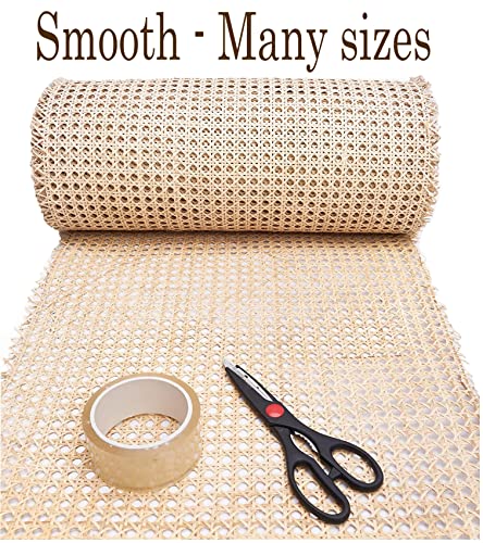 Claynix Fettuccia In Rattan Naturale Per Progetti Di Canna, Larghezza 35,6 Cm, Lunghezza 35,6 M, Per Progetti Di Canne In Rattan, Materiale A Trama Aperta Per Armadi E Porte (4,5 M) - 3