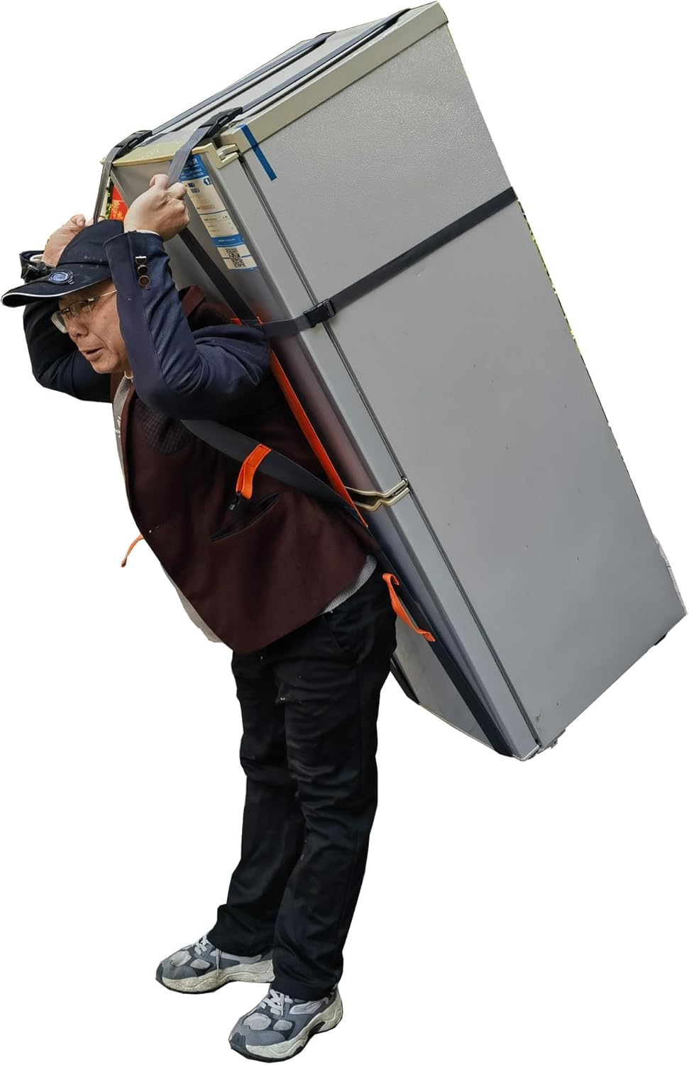 Moving and Lifting Straps for Single Person Use, Heavy Duty Furniture Mover System,Moving Small Refrigerator Appliances, Doors, Mattresses, Boxes Adjustable Carrying Belt 188 inchs