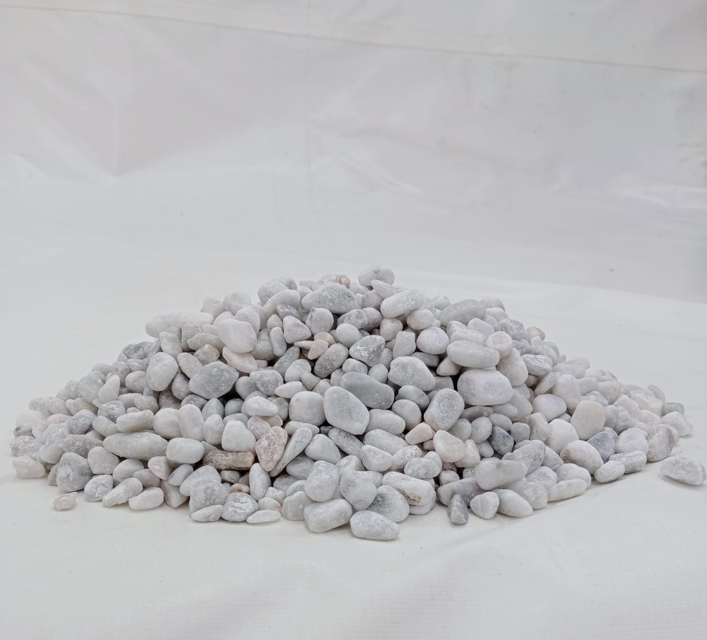 BERNARDELLI - Ciottoli Bianco Marmo Carrara (7/15 mm) per arredo di esterni, vasi e fiorere - Sacco da 25 kg